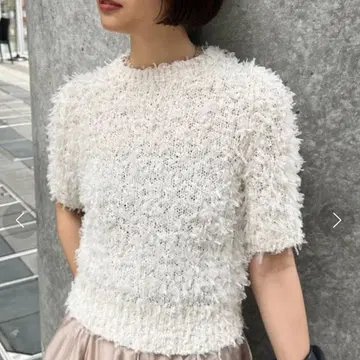 [미사용 새상품] apart by lowrys 테이프 페더 풀오버 반팔