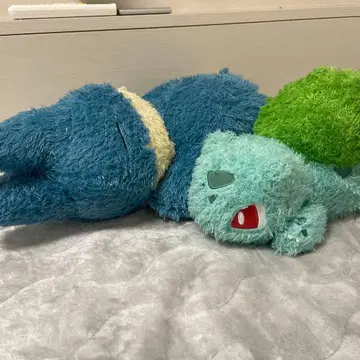 모후굿토 휴식 타임 봉제 인형 꼬부기 이상해씨 세트