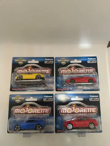 마조레트 스포츠 & 머슬 모델 4대 세트 미개봉 미니카