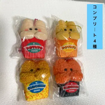 [미개봉] ani R 감자와 치킨 봉제 인형 마스코트 세트 컴플리트