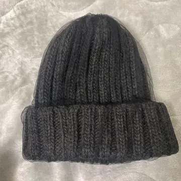 [ 새상품급 ] CA4LA 튤 니트 모자