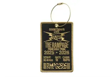 THE RAMPAGE 란페 카우콘 회장 한정 와펜 키링