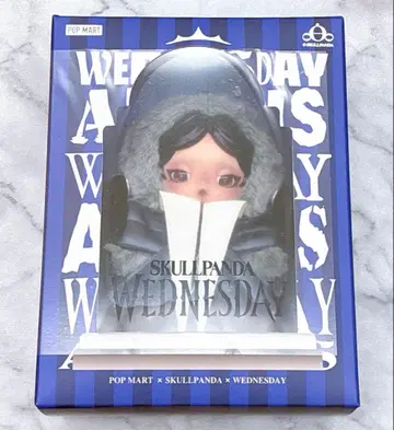 SKULLPANDAxWednesday 웬즈데이 스컬 팬더 popmart
