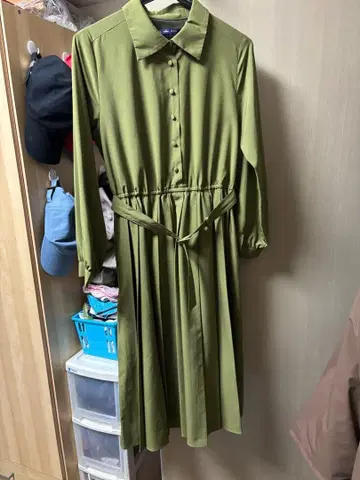 택 없음 미사용 새상품 an another angelus 플리츠 원피스