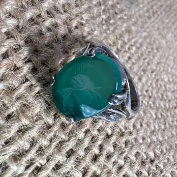 실버 카메오 스톤 카메오 크리소프레이즈 빈티지 앤티크