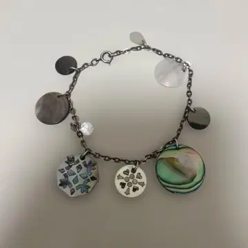 agete 아가트 나비 조개 드롭 팔찌