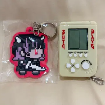 계속 한밤중이면 좋을 텐데 잔기 니라 러버 키링 휴대용 미니게임기형 키링