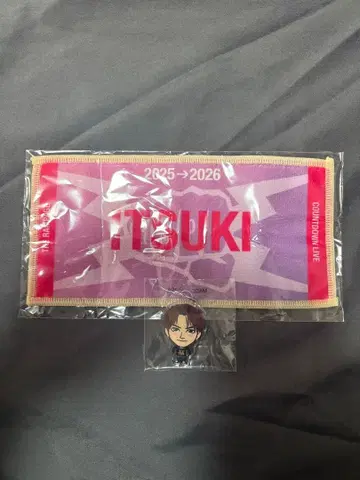 후지와라 이츠키 네임 미니 타월 아크릴 참