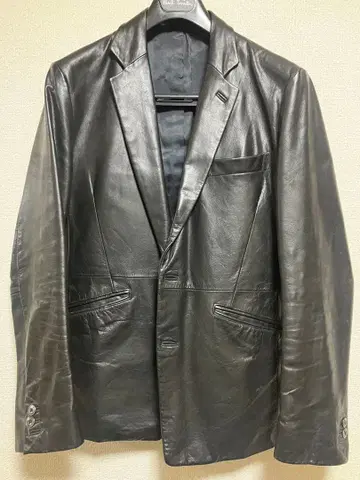 HIGH STREET 가죽 자켓 블랙 소가죽 배송비 포함