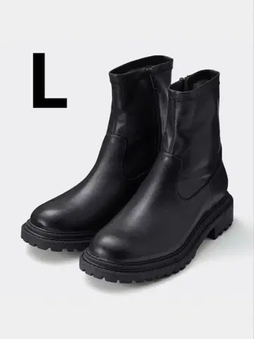 [새상품] GU 울트라 스트레치 볼륨 밑창 부츠 L 24.5cm 블랙