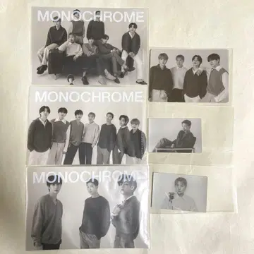 BTS MONOCHROME 프린트 사진 스티커 묶음 판매