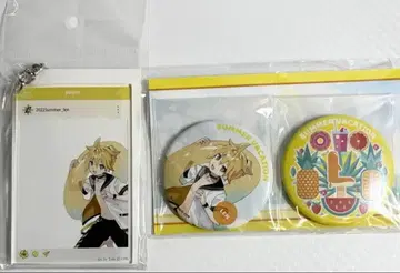 하츠네 미쿠 Summer Vacation 카가미네 렌 캔뱃지 아크릴 키링