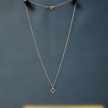 k10PG 클로버 모티브 목걸이