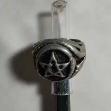 별 모티브 실버 카보숑컷 빈티지 액세서리