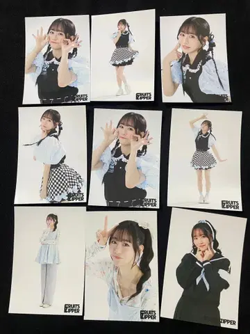 FRUITS ZIPPER 마나카 마나 브로마이드 카드 스티커 세트