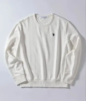 U.S. POLO ASSN. 맨투맨 화이트