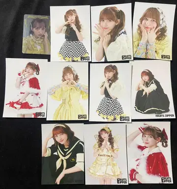 FRUITS ZIPPER 하야세 노엘 브로마이드 카드 코스터 세트