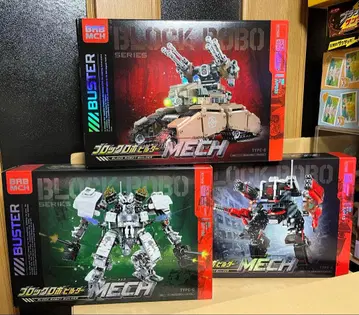 블록 로봇 빌더 MECH 3종 세트