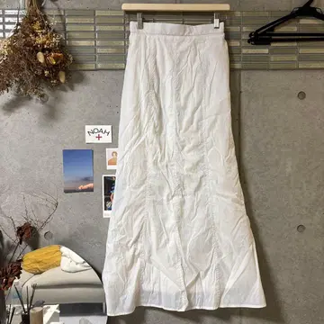 kastane 카스타네 화이트 슬릿 타이 트 스커트