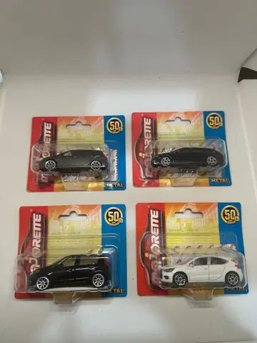 마조레트 50주년 미니카 4대 세트 미개봉