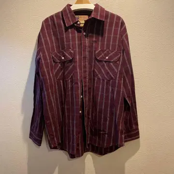 BIGMAC 빅맥 버건디 긴팔 워크 셔츠