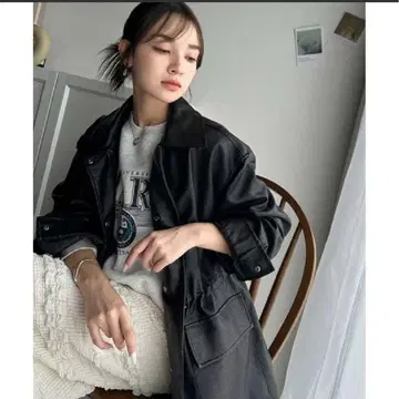 classicalelf 빈티지풍 페이크 가죽 자켓