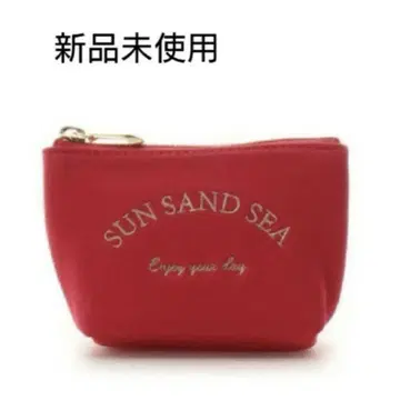 새상품 사만사 타바사 쁘띠 초이스 맨투맨 파우치 S 사이즈 빨간색