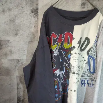 AC/DC 맨투맨 트레이닝복 그레이 빅 오버 사이즈 XL A31,3