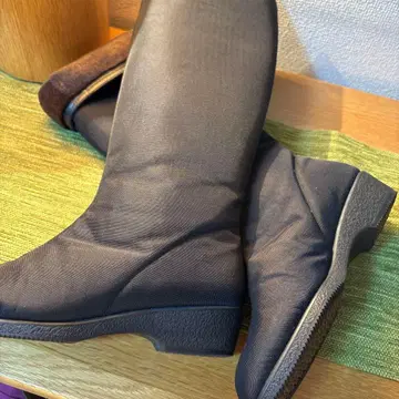 미사용 새상품 긴자 요시노야 ACE 발수 방수 롱 부츠 블랙 23.5EE