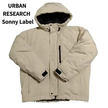 어반 리서치 서니 라벨 후디 다운 자켓 라이트 베이지