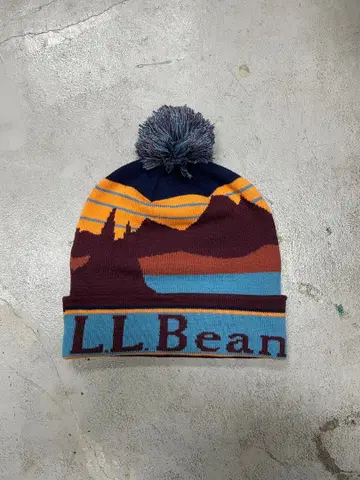 00s L.L.Bean 엘엘빈 니트 모자 비니 모자 꽁지 y2k