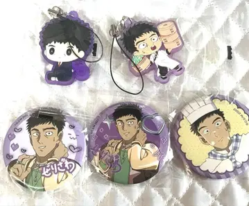 모브사이코100 세리자와 카츠야 세트 캔뱃지 러버 스트랩