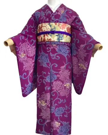 당사자 모란 쇼와 레트로 다이쇼 로망 앤티크 기모노 NO6