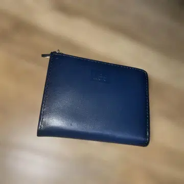 네이비 가죽 코인 케이스