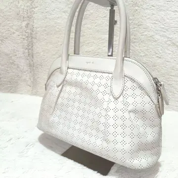 [새상품급] 에네스베 보야주 핸드백 미니 보스턴 천연 가죽 숄더