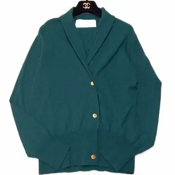 최근 윔 가젯 울 가디건 긴팔 숄카라 다크 그린