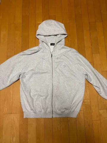 X-LARGE 풀 집업 후드티 그레이