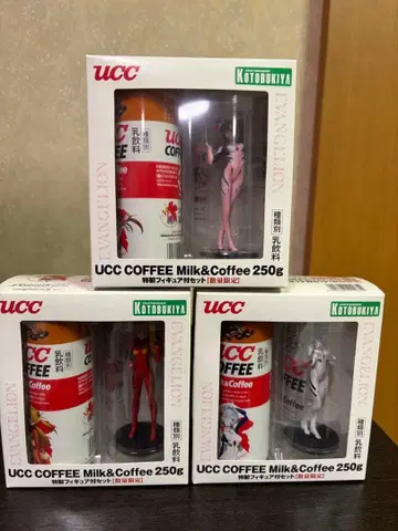 재판매 UCC 커피 에반게리온 피규어 세트