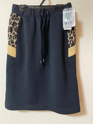 PG 여성용 골프 스커트 사이즈 0 블랙/레오파드