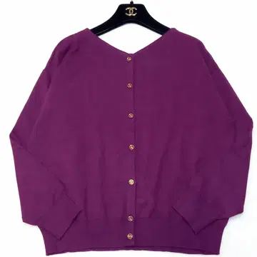 새상품급 최근 빅 사이즈 로즈 티아라 사이즈 42 가디건 와인 컬러