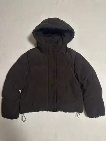 GU 히트 패디드 코듀로이 블루종 다크 브라운 M 사이즈