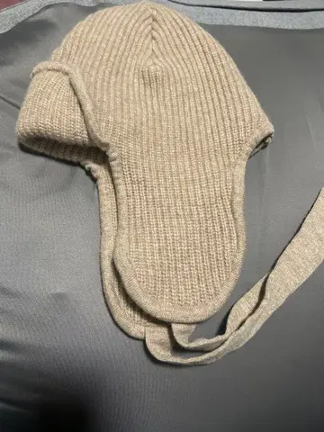 후미에 타나카 니트 모자 베이지 새상품급