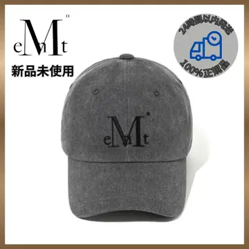 [ 미사용 새상품 ] mucent 무센트 애쉬 그레이 로고 캡