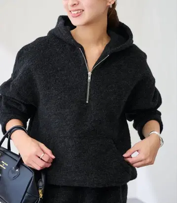 PROTAGONISTA/프로타고니스타 별주 BOA 하프 지퍼 후디