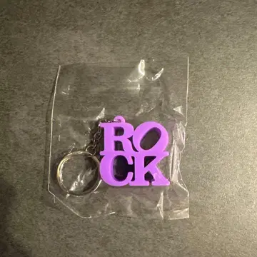 CDJ2526 가챠 ROCK 키링 퍼플 레어