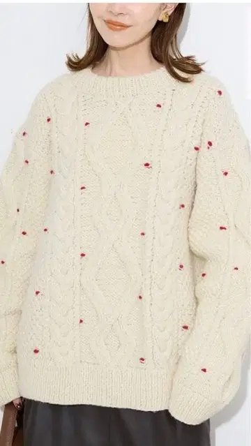 SLOBE IENA embroidery 핸드 니트