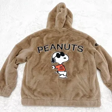 FLAGSTAFF x PEANUTS 스누피 콜라보 인조 모피 자켓