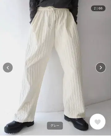 hellam 스트라이프 트랙 팬츠 나일론 퀼트 팬츠 헤람 화이트