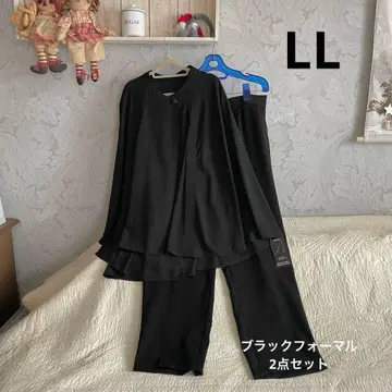 새상품 LL 블랙 포멀 볼레로 & 팬츠 2세트 상복 관혼상제