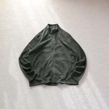 Eddie Bauer 플리스 풀 집업 카모 무늬 포켓 L 밀리터리 패턴